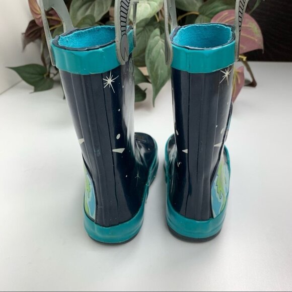 WEATHER Spirits Kids Astronaut  Rubber Boots size 8 - Picture 4 of 9